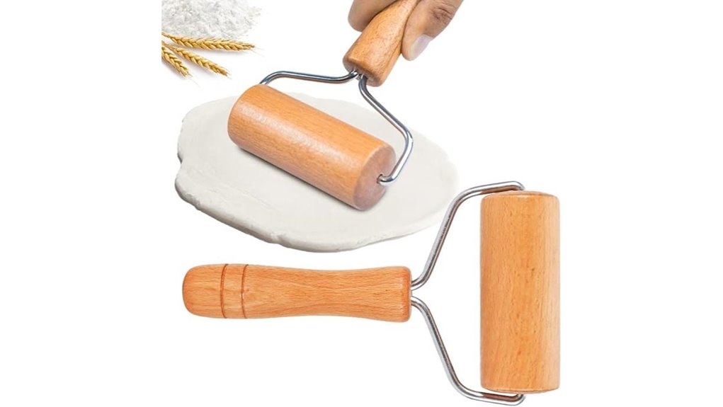 small 9 5cm wooden rolling pin
