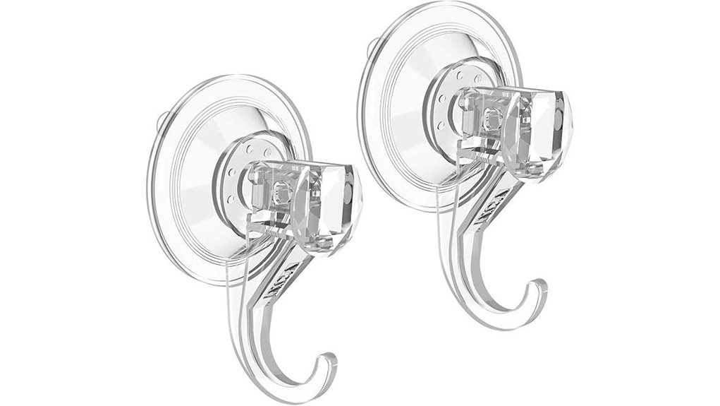 small clear suction cuphooks