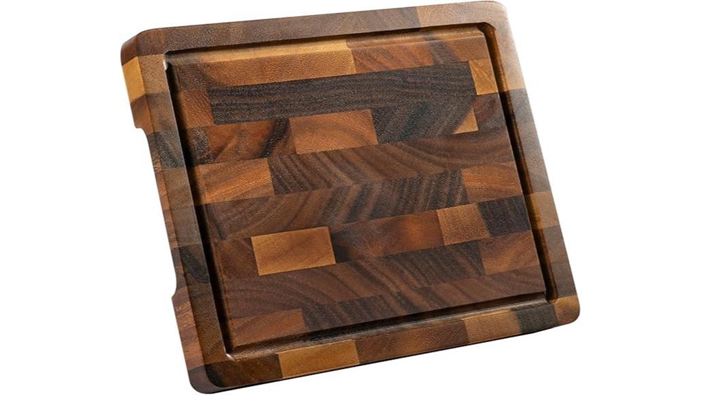 small non slip walnut cutting board
