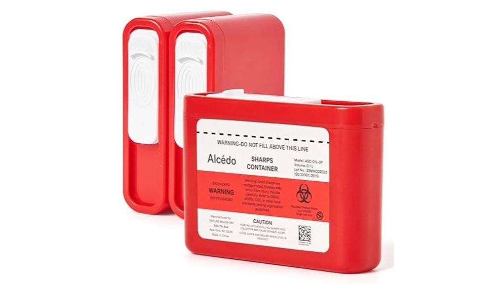 small portable sharps containers