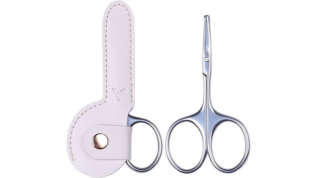 small rounded tip pubic scissors
