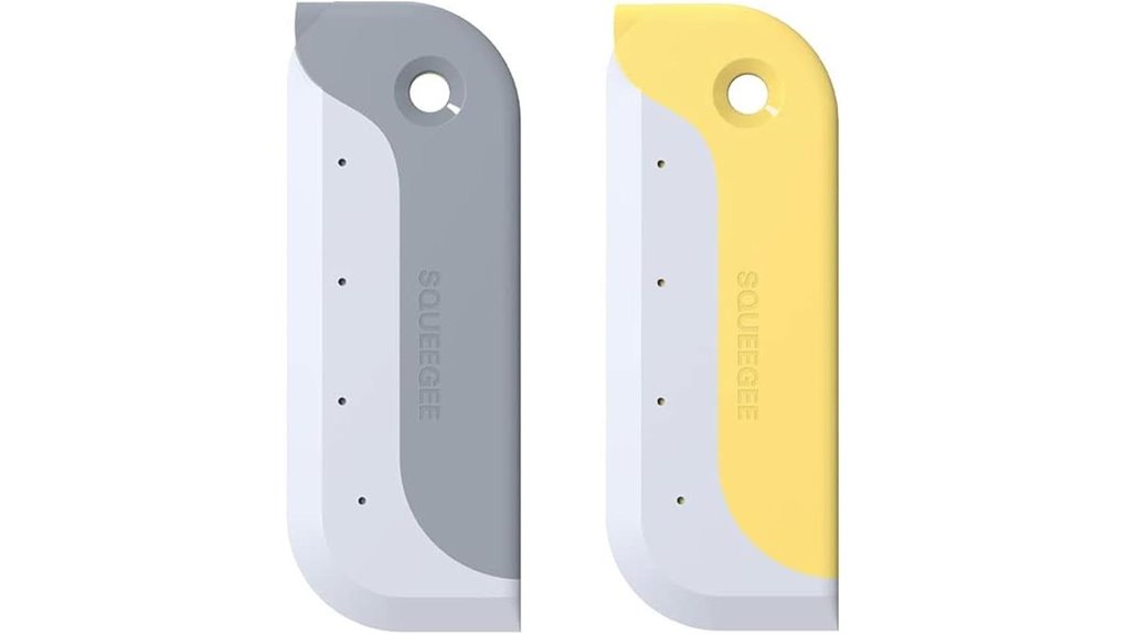 small rubber squeegee duo