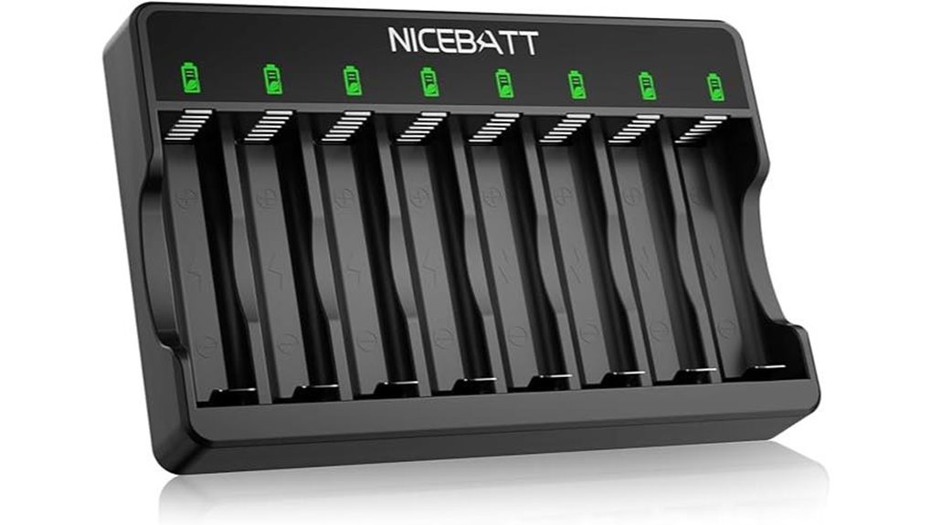 smart 8 bay usb c charger