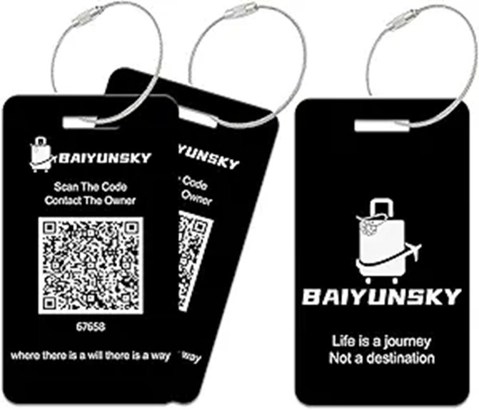 smart qr code luggage tags