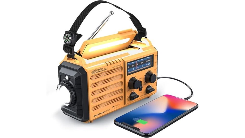 solar and crank emergency radio