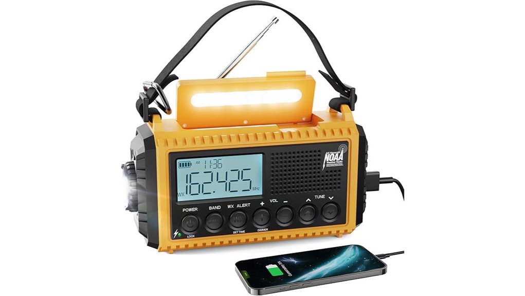 solar hand crank emergency radio