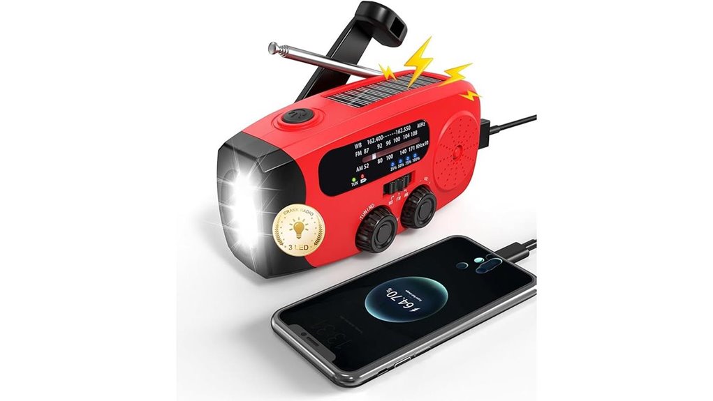 solar hand crank radio