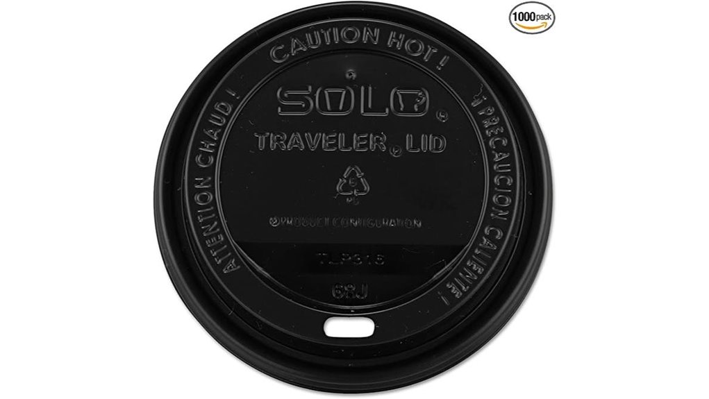 solo black plastic travel lid