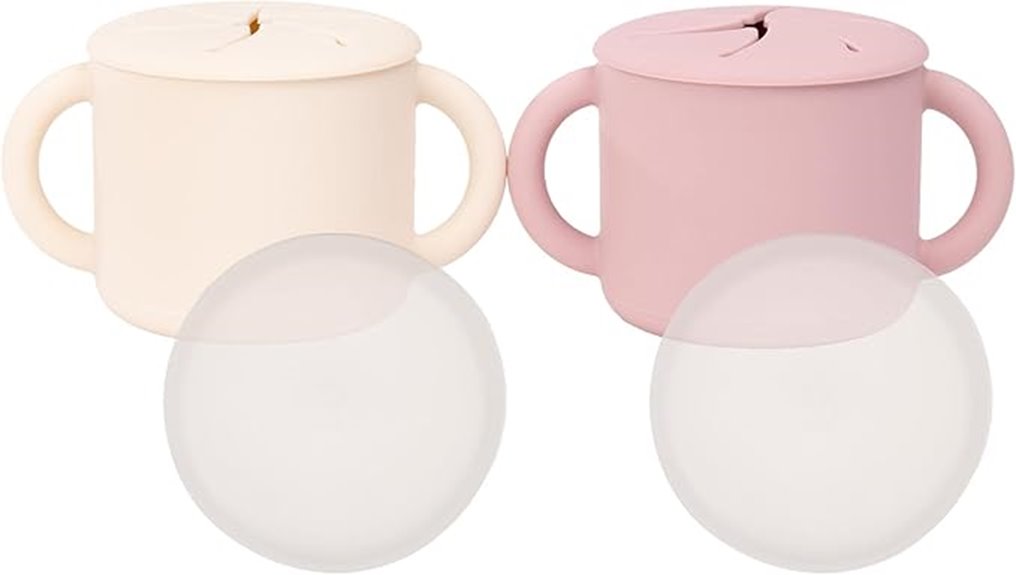 spill proof silicone snack containers