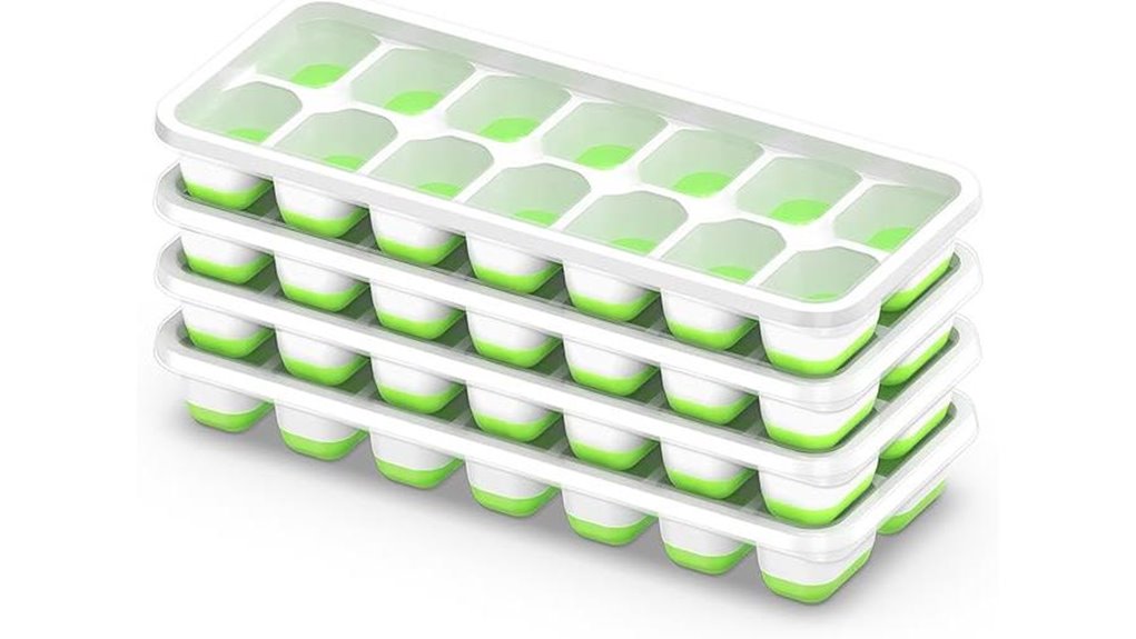 stackable ice trays 4 pack