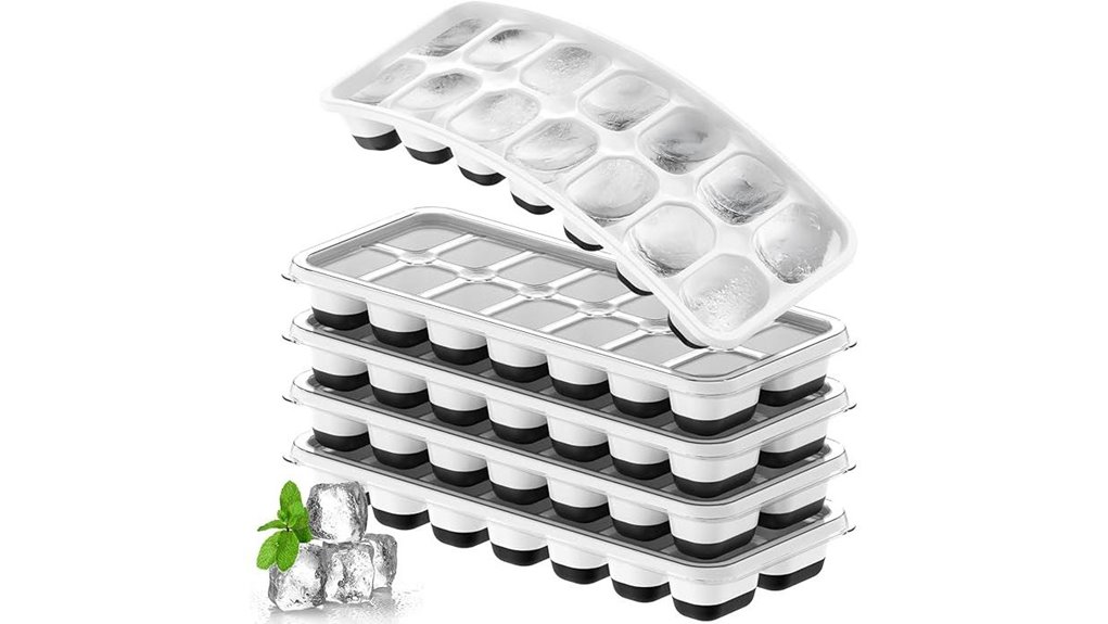stackable silicone ice trays