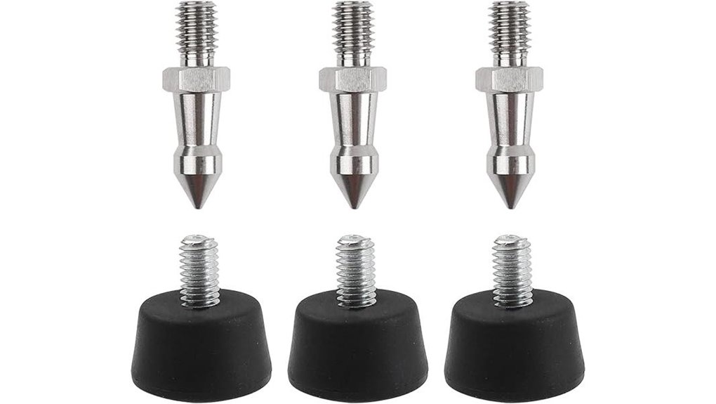 stainless spikes and rubber