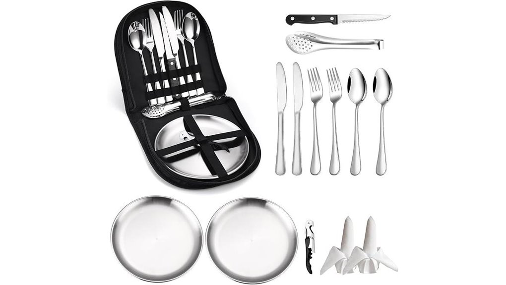 stainless steel camping cutlery opener