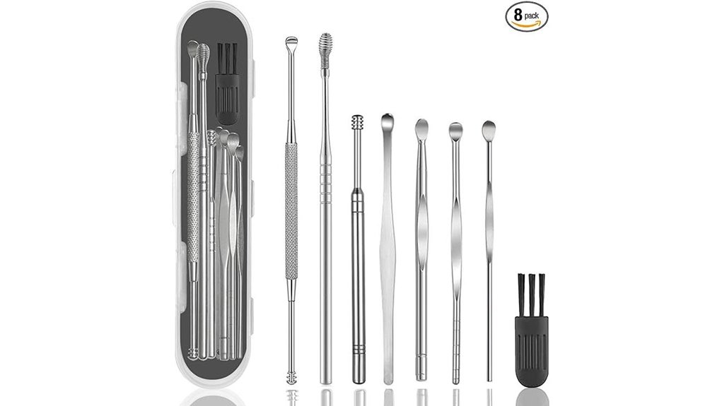 stainless steel ear cleaning kit