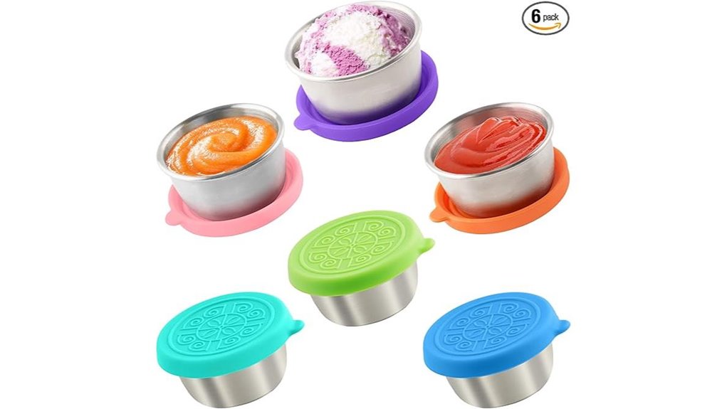 stainless steel leakproof dressing containers