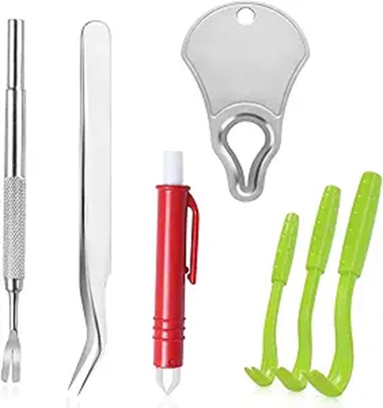 stainless steel tick remover pack