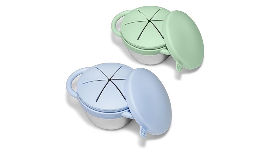 stainless steel toddler snack cups