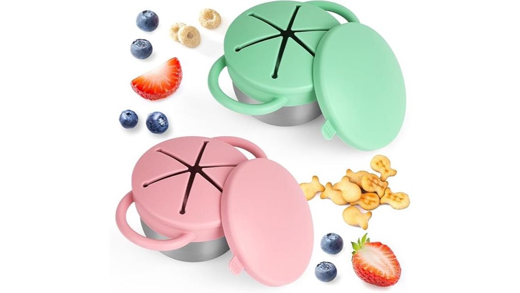 stainless steel toddler snackcups