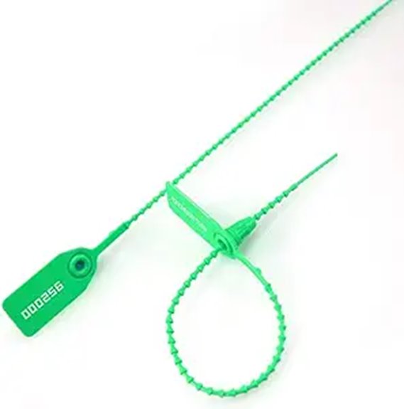 tamper evident 250mm fire zip ties