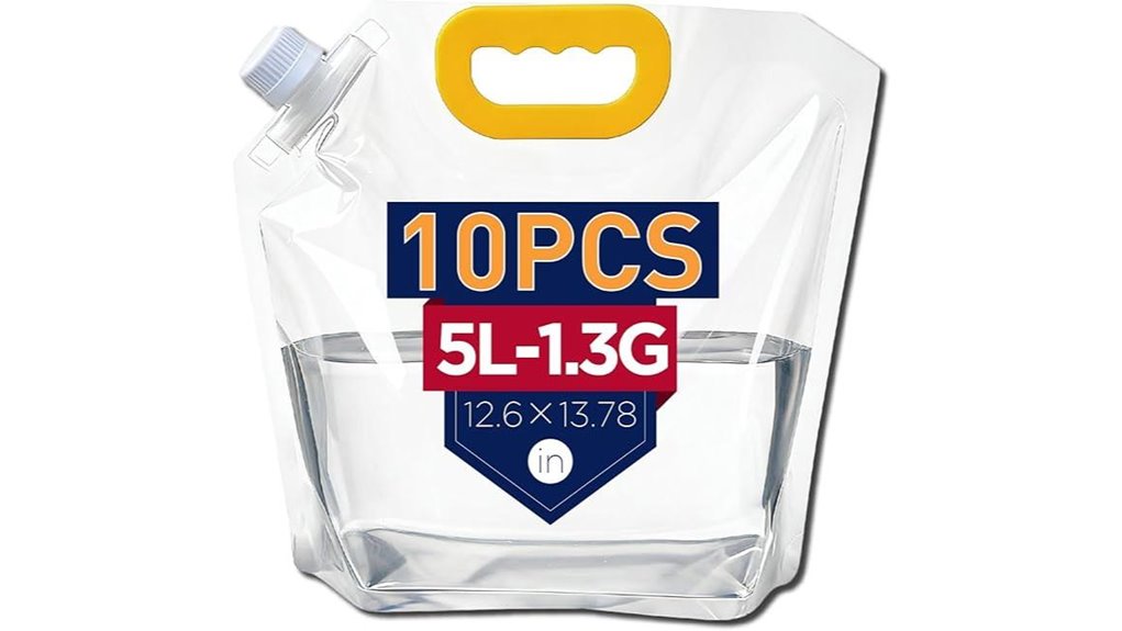 ten 1 3 gallon collapsible containers