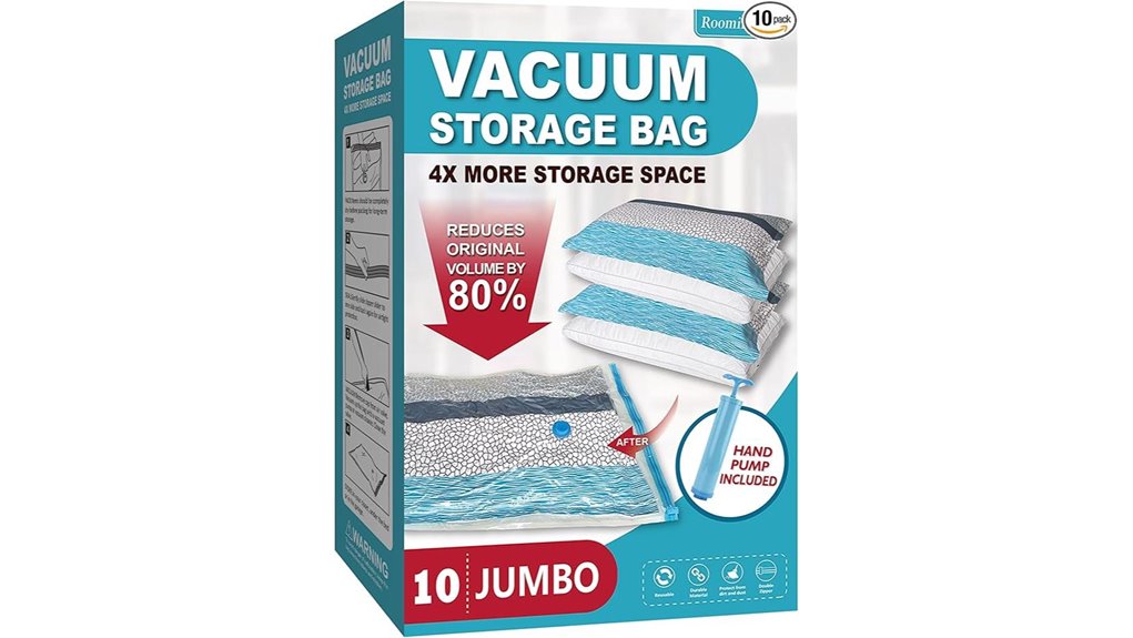 ten jumbo vacuum bags