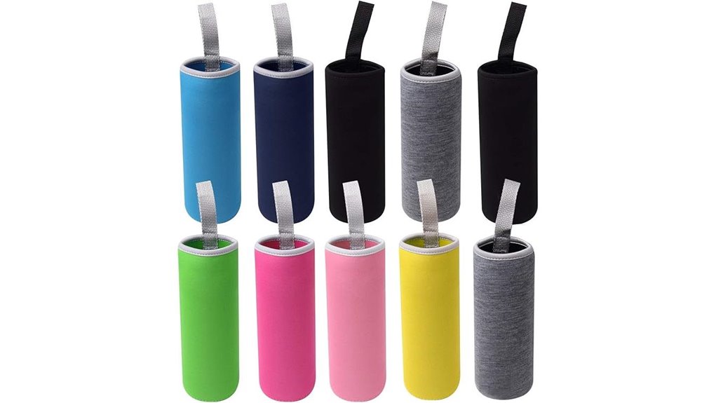 ten pack neoprene bottle sleeves