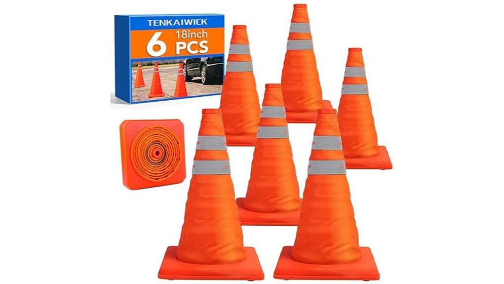 tenkaiwick 18 inch collapsible cones