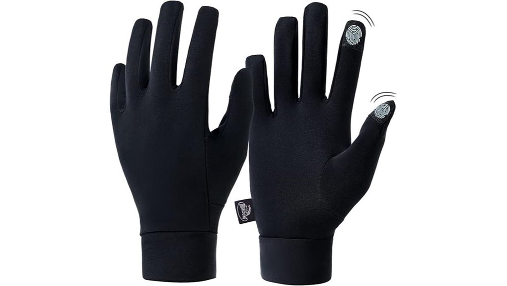 thermal lightweight touchscreen glove liners