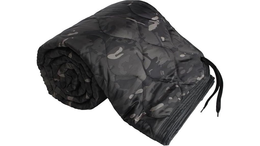 thermal zippered military camping blanket