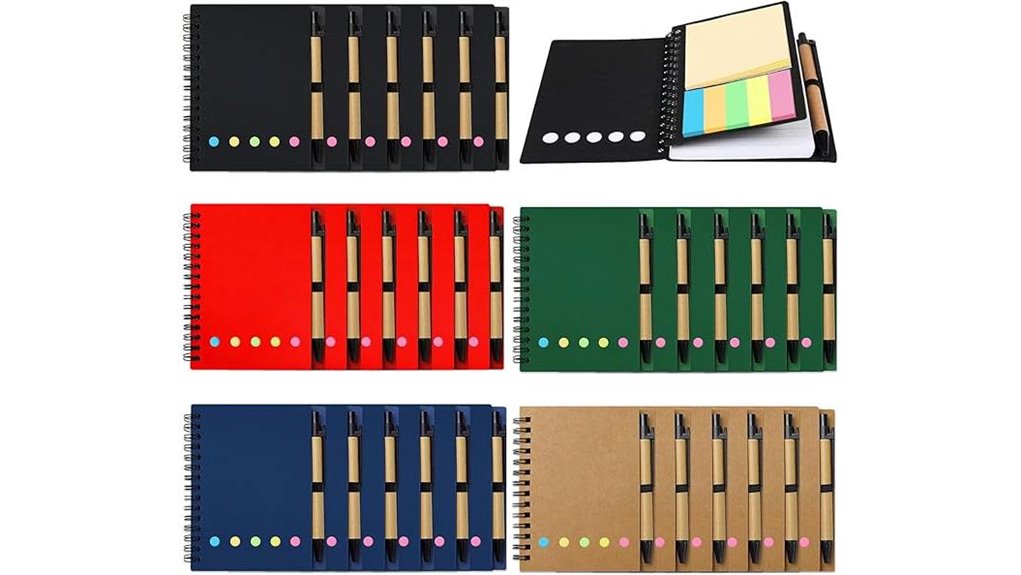thirty pocket five color journals