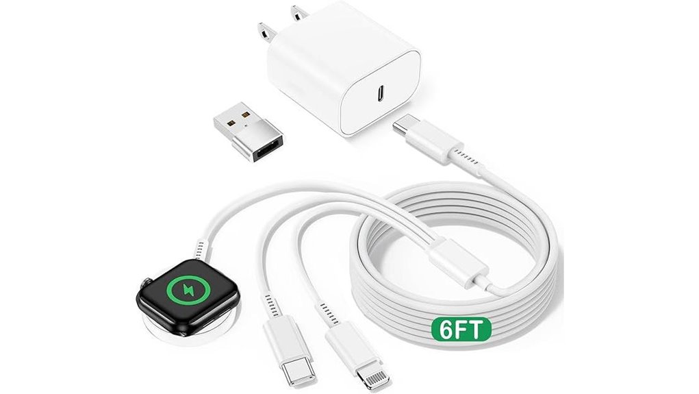 three device apple travel charger