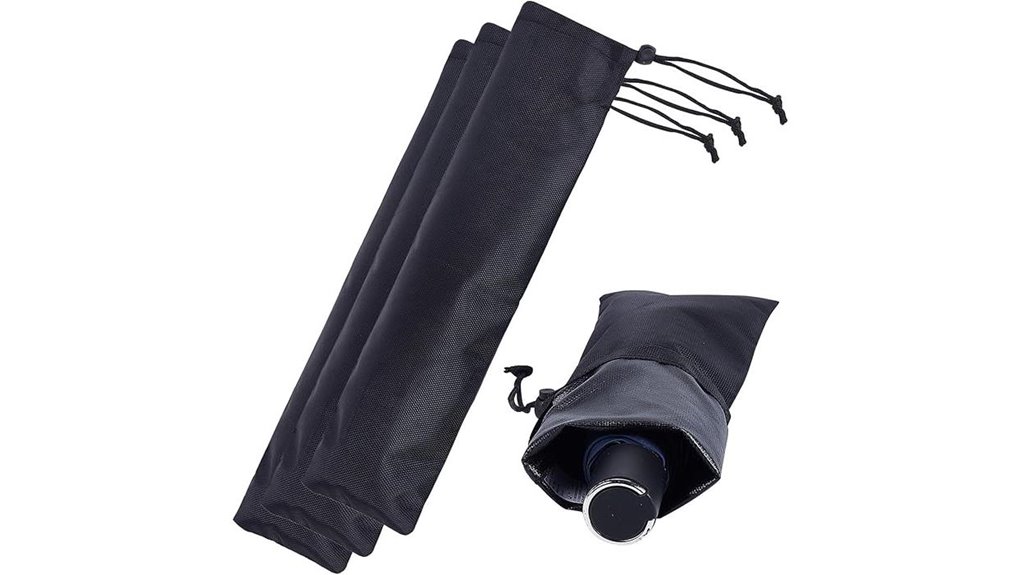 three pack black waterproof oxford