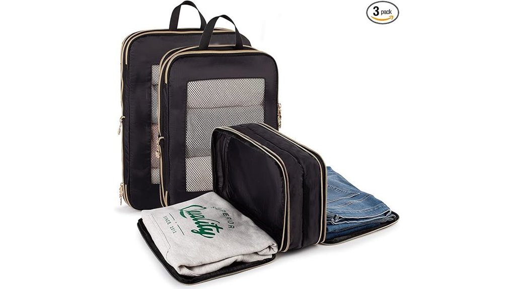 three pack double sided expandable cubes