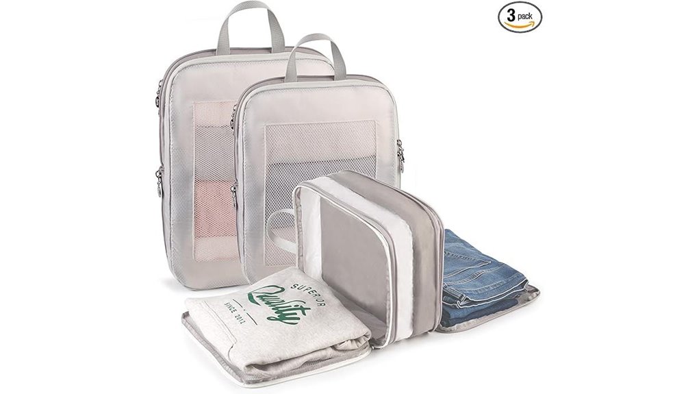 three pack expandable compression cubes