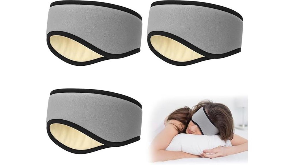 three pack gray noise canceling ear muffs