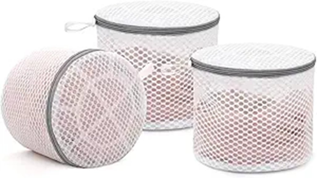three pack honeycomb mesh bra bags
