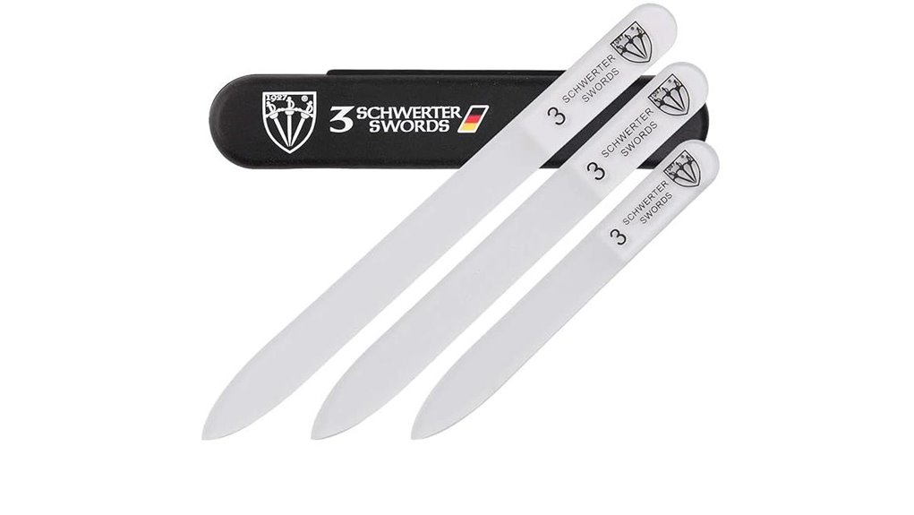 three piece german glass nail file