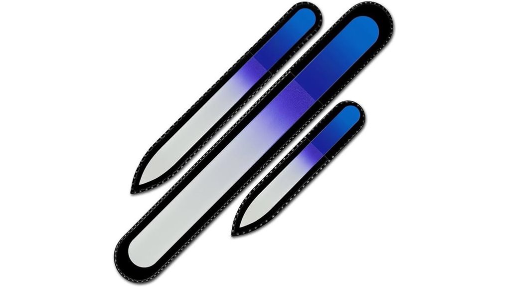 three piece mont bleu glass files