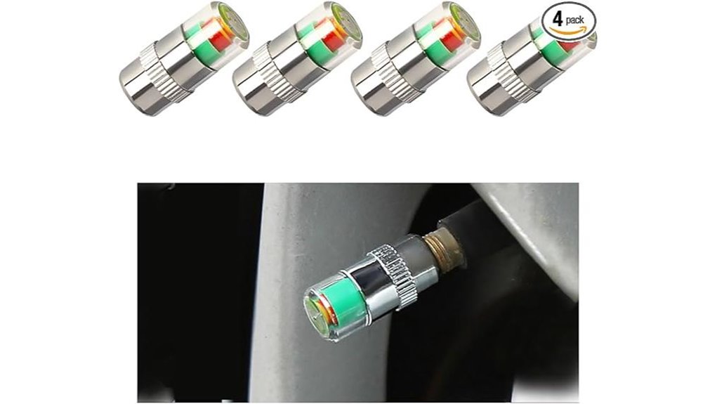 tire pressure valve caps