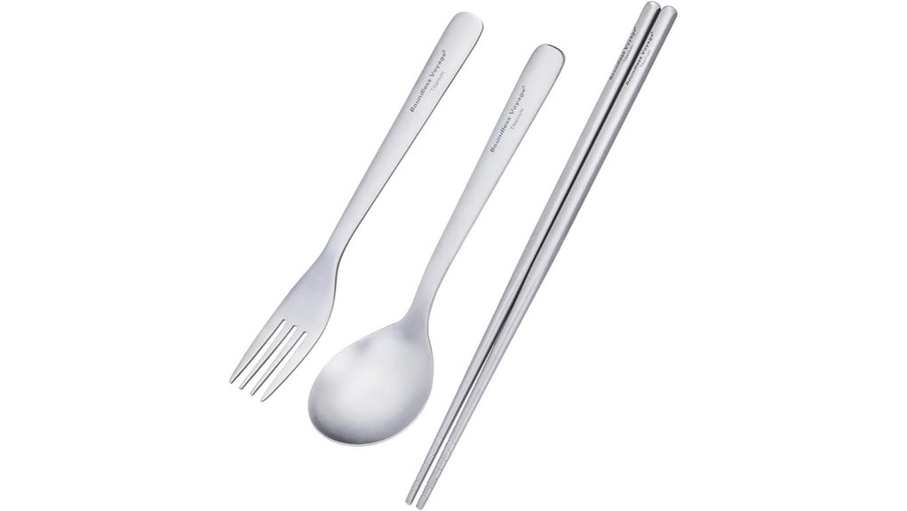 titanium camping utensil set