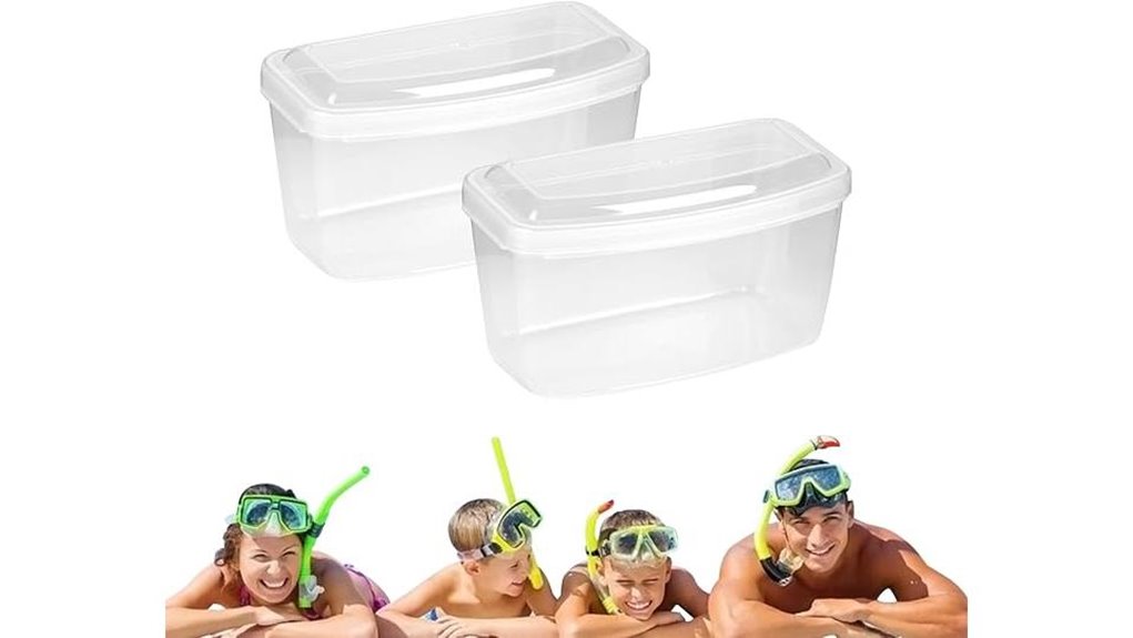 topyond two piece swim mask storage