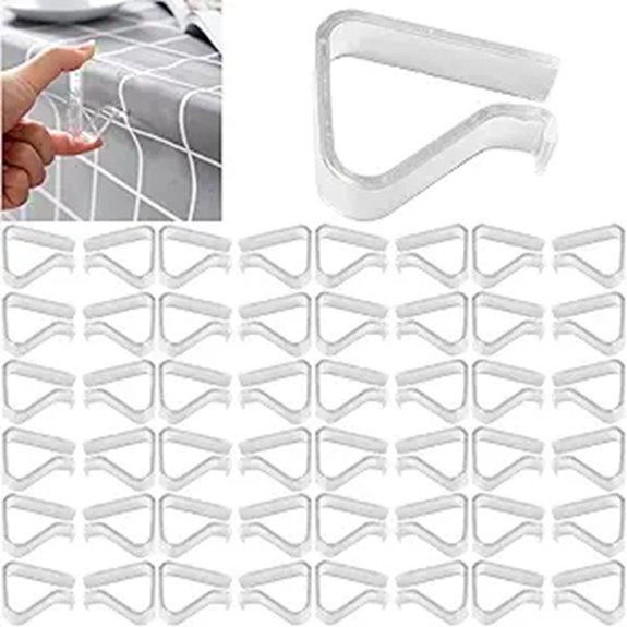 transparent windproof tablecloth clips