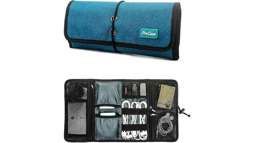 travel electronic cable organizer pouch