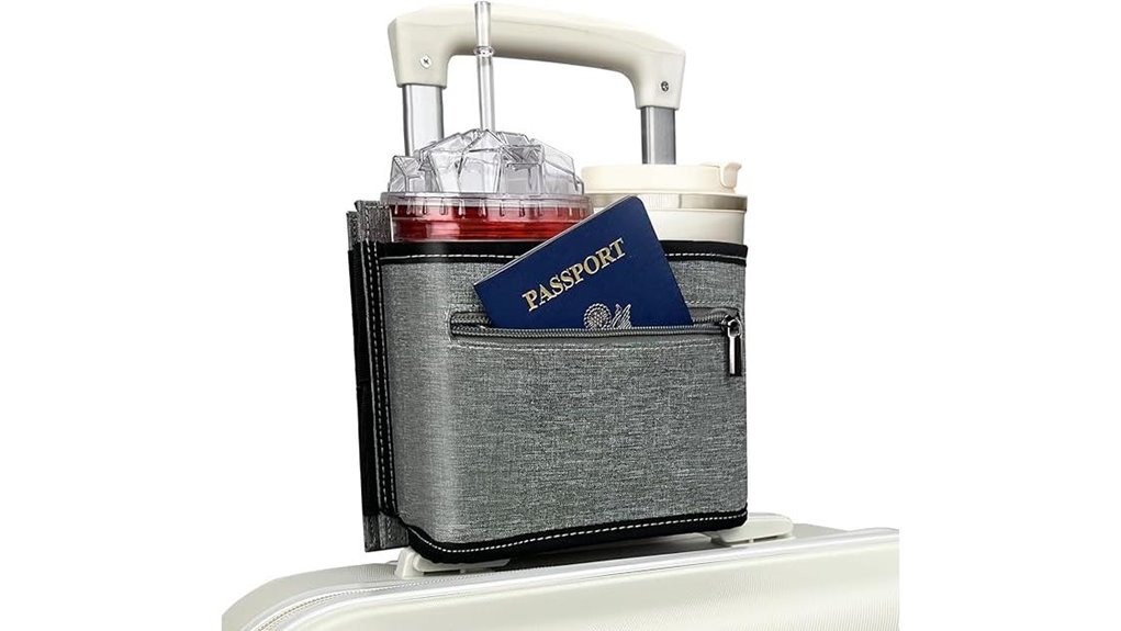 travel mug luggage caddy