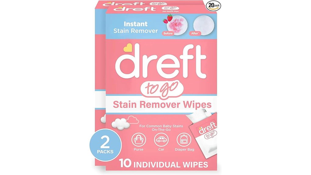 travel size dreft stain wipes