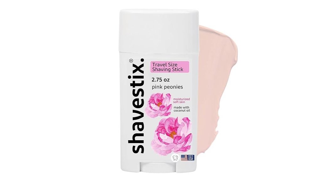 travel sized pink peony shaving