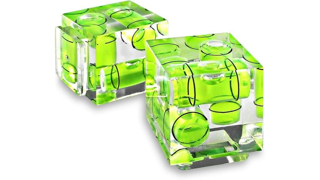 triple 3 axis hot shoe bubble level