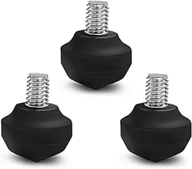 tripod rubber spike feet