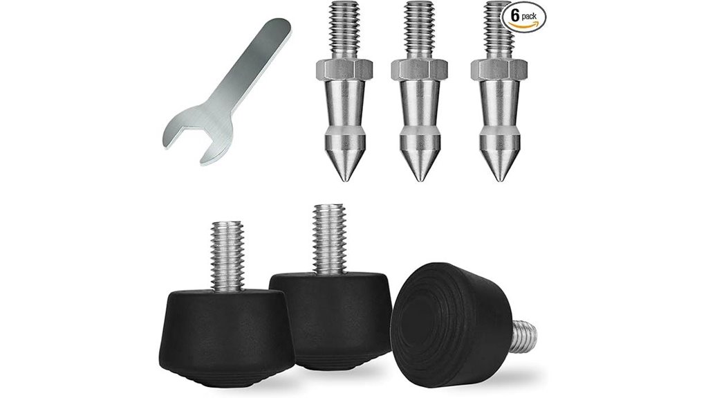 tripod spike feet 1 4 20