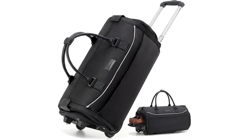 tsa approved black garment bag